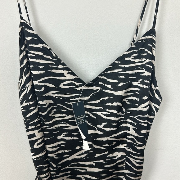 NWT Abercrombie and Fitch Zebra Cami Slip Dress Sz - Picture 7 of 12